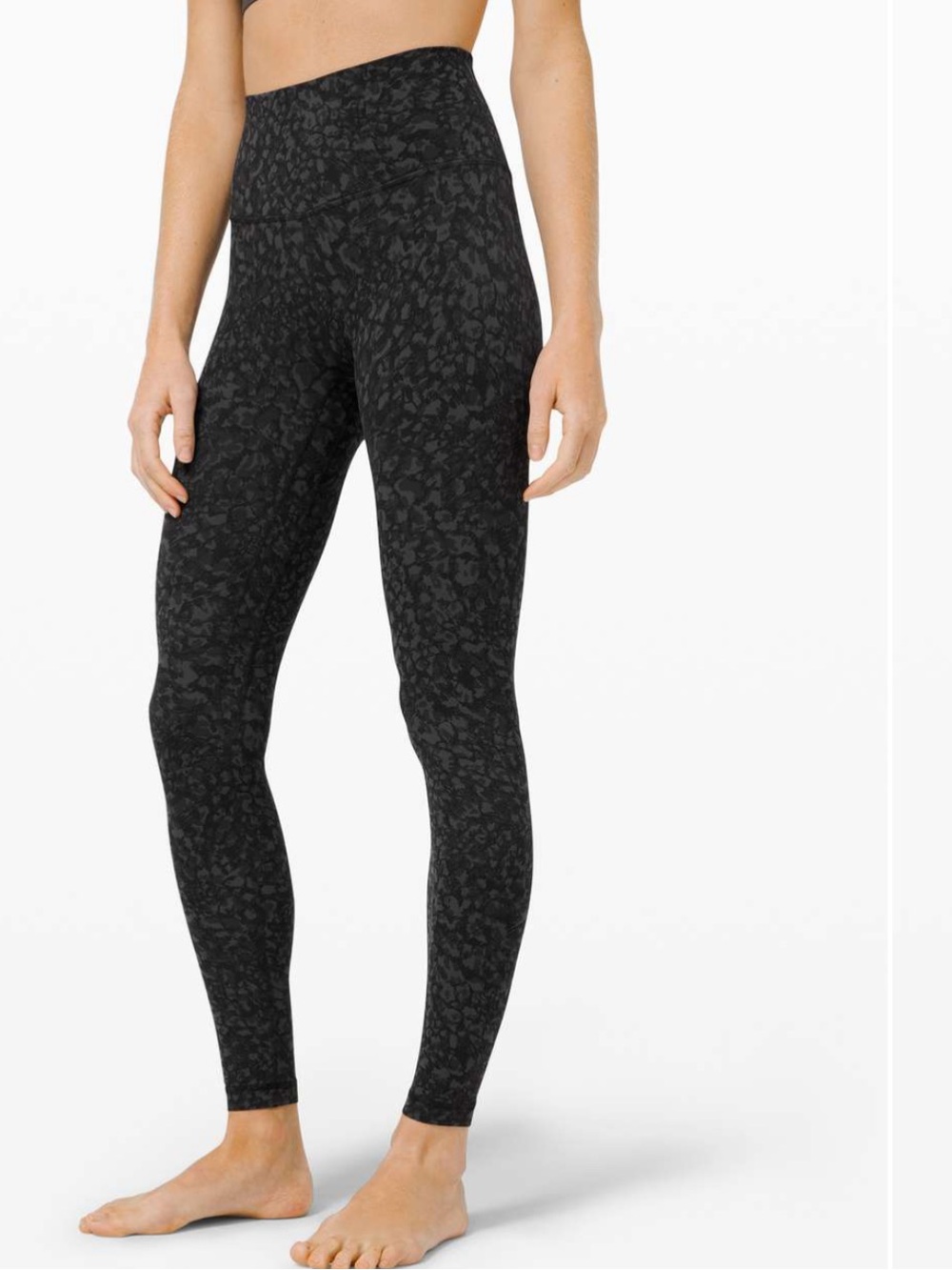 Lululemon Align Pant 28” Wild Thing Camo Deep Coal Multi Size 8